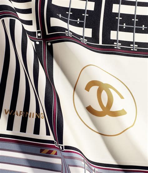 chanel polyester scarf|chanel scarf price.